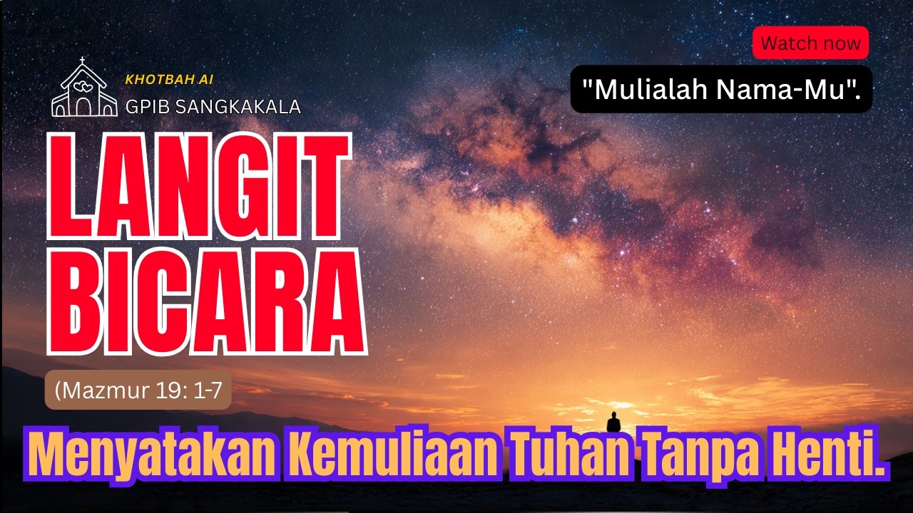 Langit Bicara: Menyatakan Kemuliaan Tuhan Tanpa Henti.