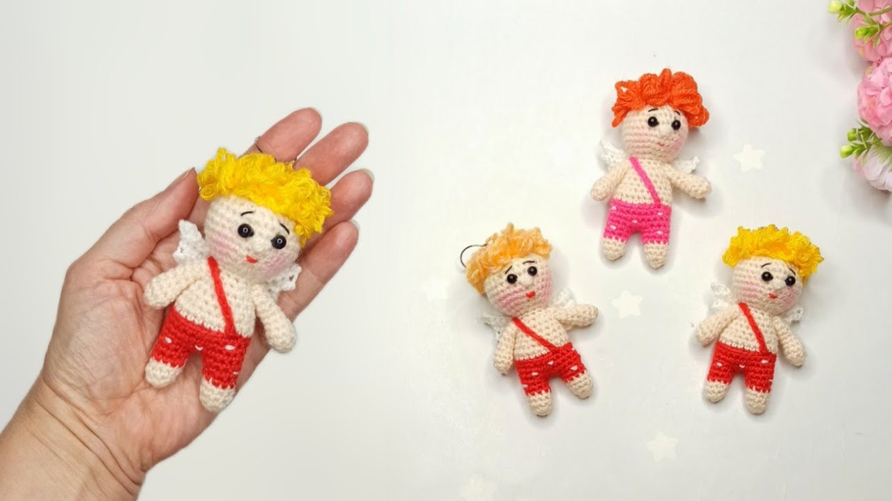 WOW ! Эта идея приносит доход💖Как вязать маленького АНГЕЛА крючком💖КУПИДОН амигуруми💖