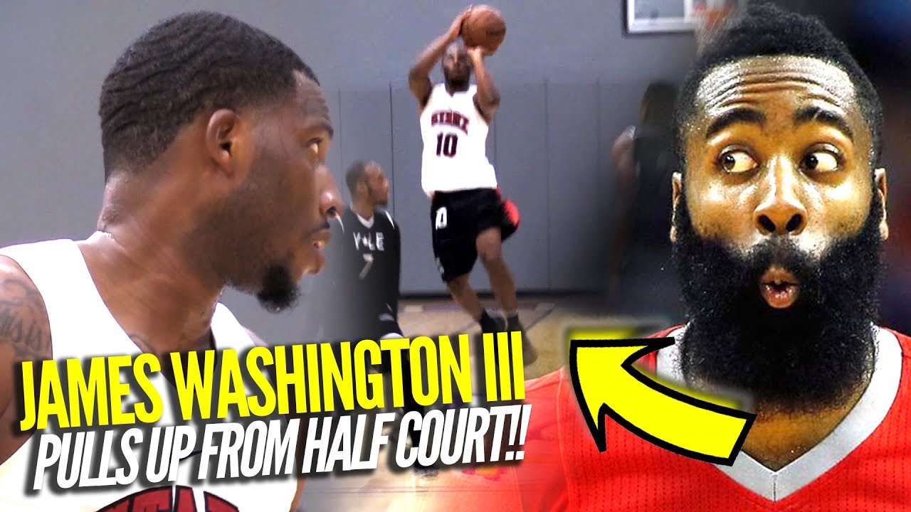James Washington or James Harden?! Overseas Player PULLS UP FROM HALF COURT!!!