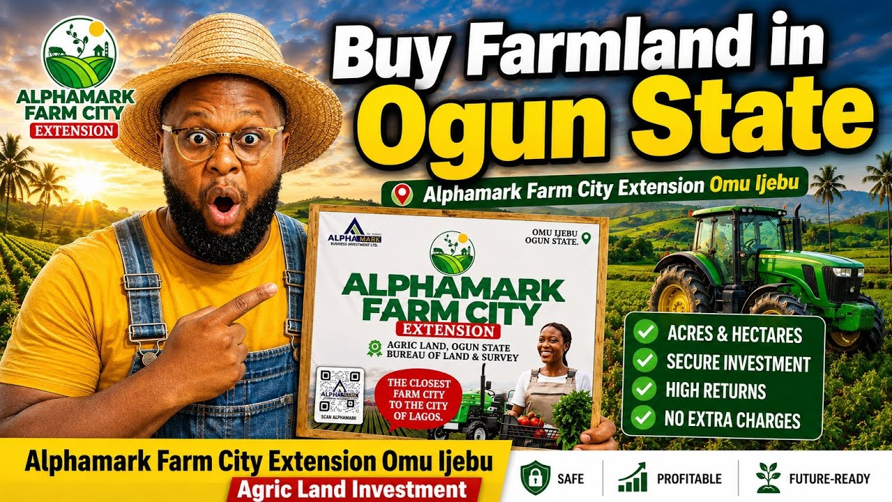Buy Farmland in Ogun State | Alphamark Farm City Extension Omu Ijebu | Agric Land Investment