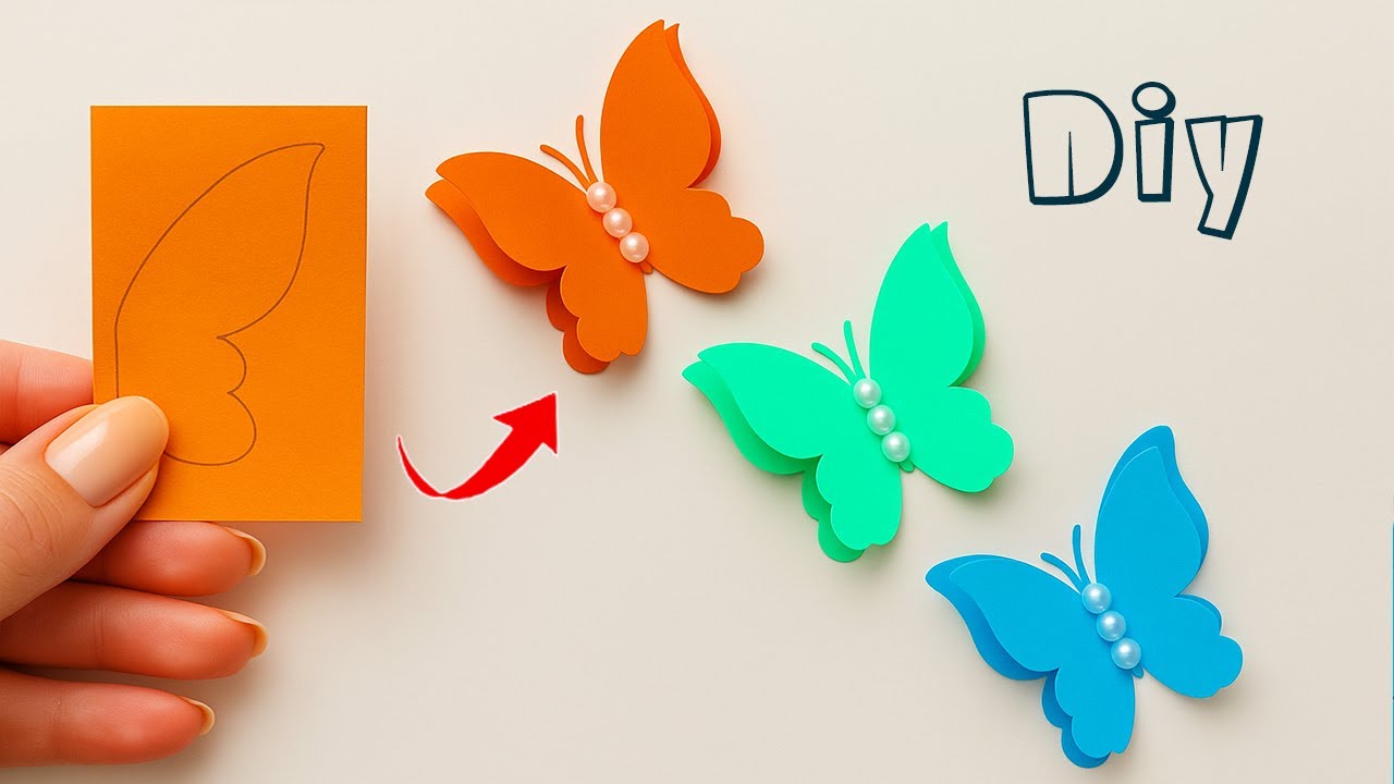 How To Make Paper Butterfly Easy  🦋| Butterfly Making With Paper