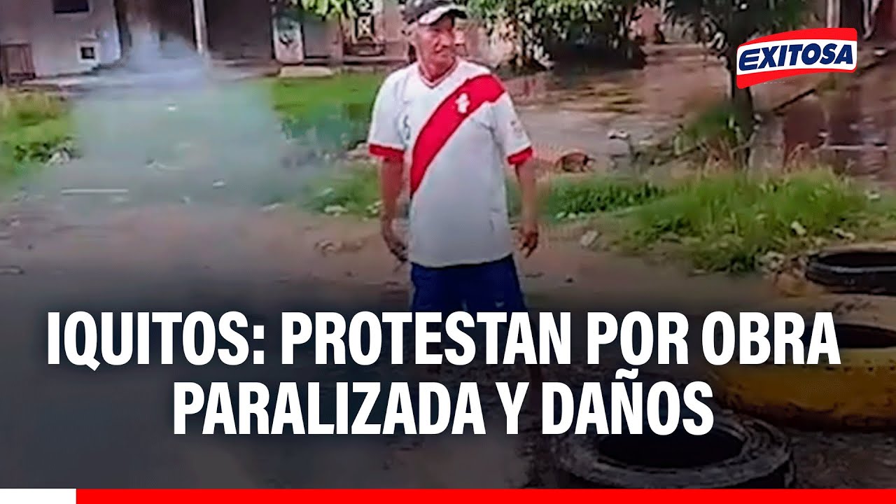 🔴🔵 Indignación en Iquitos: Protestan por obra de alcantarillado paralizada en A.H.