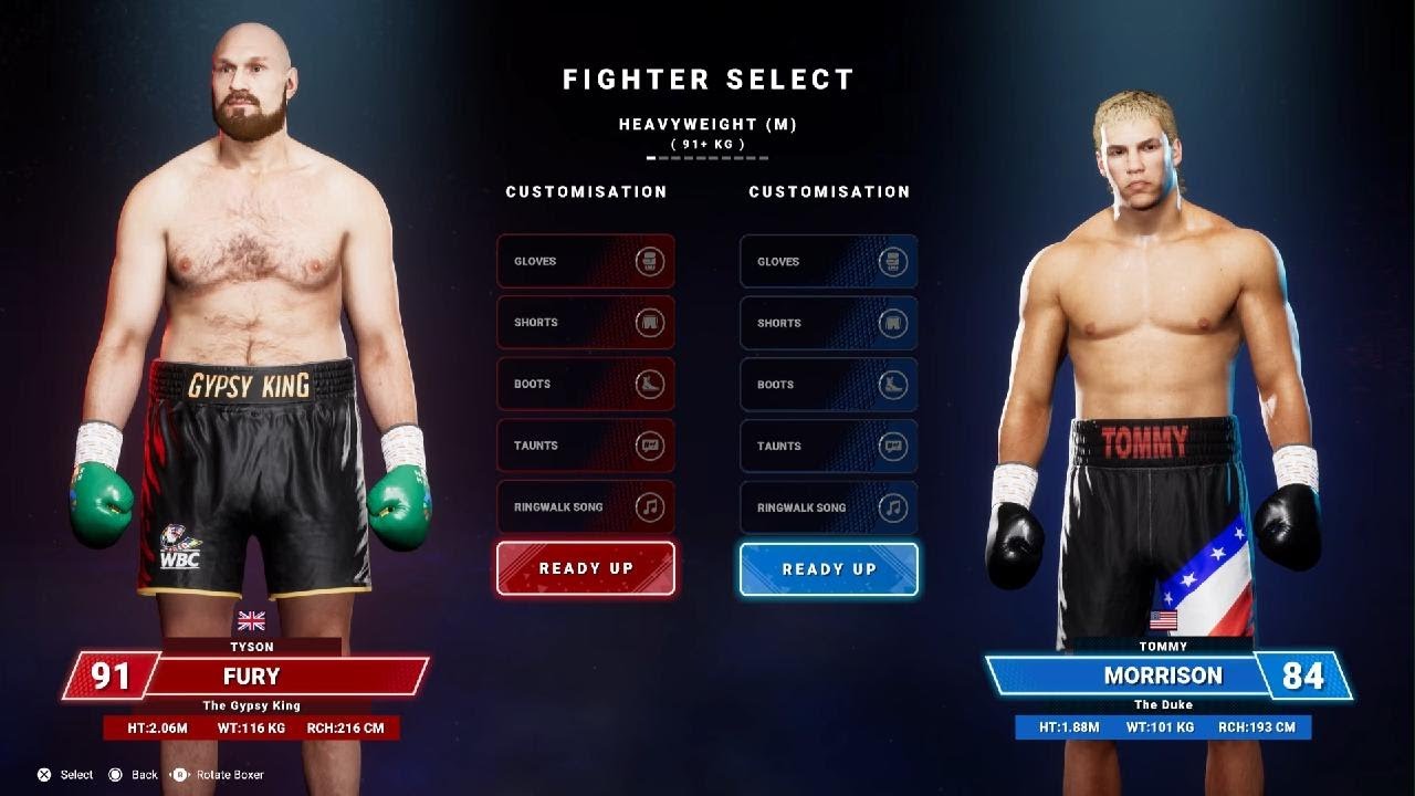 Tyson Fury 🆚 Tommy Morrison - ( Full Fight Simulation on PS5🥊UNDISPUTED )