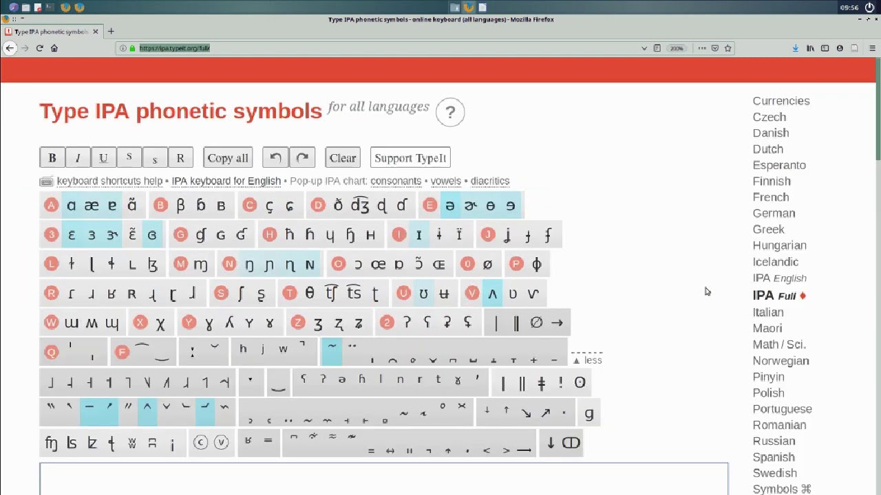 How to type IPA characters