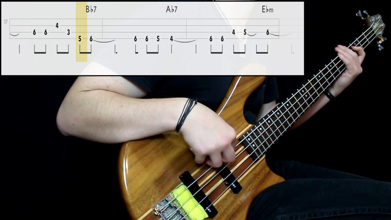 Marvin Gaye - I Heard It Through The Grapevine (Bass Cover) (Play Along Tabs In Video)