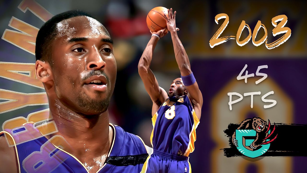Kobe Shreds Memphis w/ 45 Pts & Epic Dunks in Rare 2002-03 Gem | Full Highlights