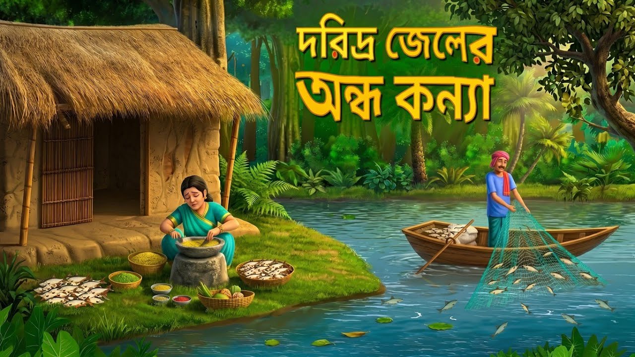 দরিদ্র জেলের অন্ধ কন্যা | Bengali Moral Stories Cartoon | Bangla Animation Golpo | বাংলা গল্প