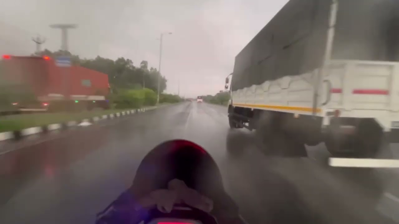 Empty Road, Rainy Climate, Tank full, Full throttle!!! #bikeriding #bikelover #bikerworld #travel