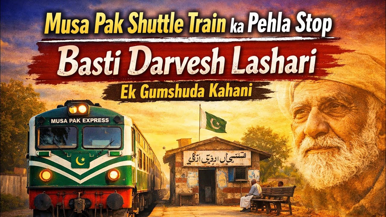 Musa Pak Shuttle Train ka Pehla Stop | Basti Darvesh Lashari – Ek Gumshuda Kahani#train #musapak