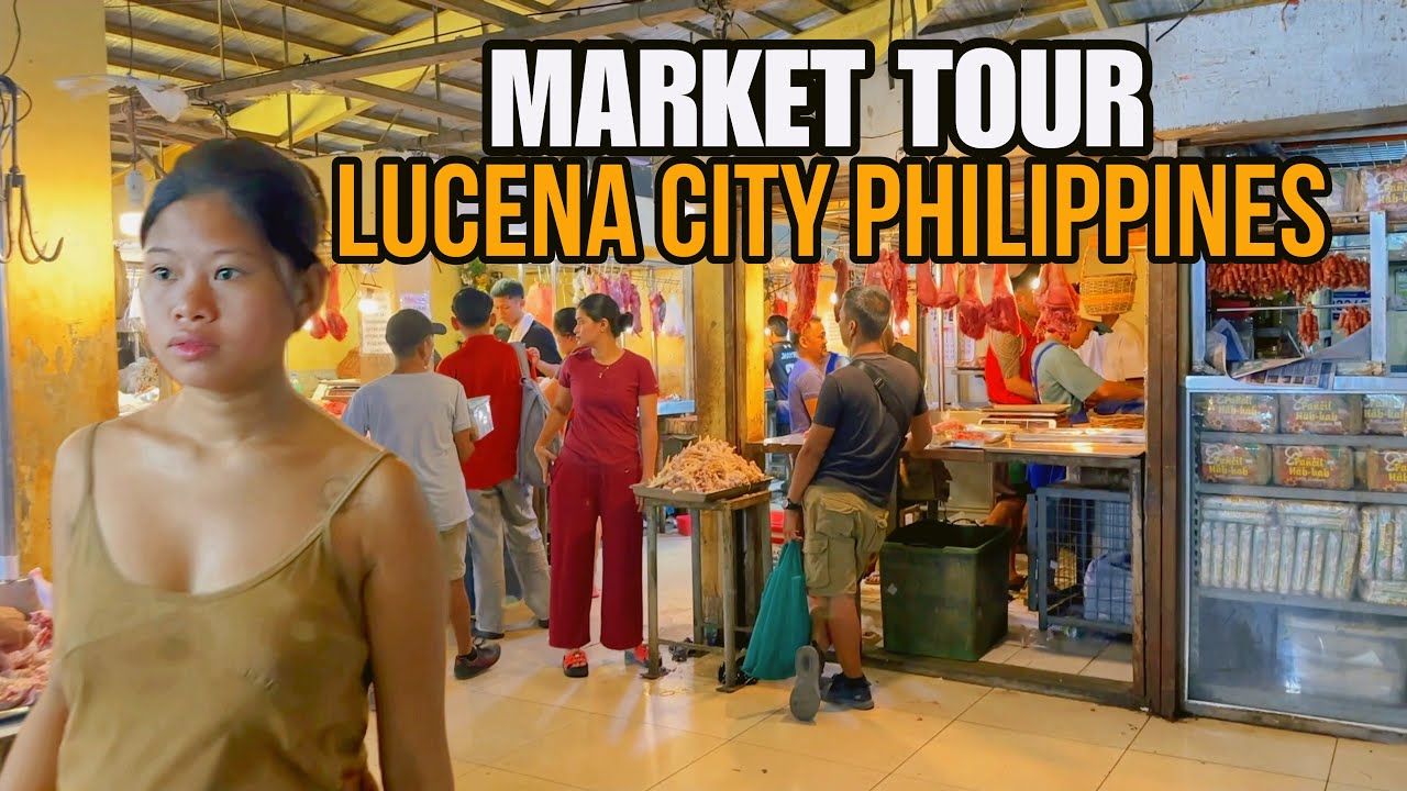 LUCENA CITY, QUEZON PROVINCE, PHILIPPINES- a morning walking tour in public market [4k]