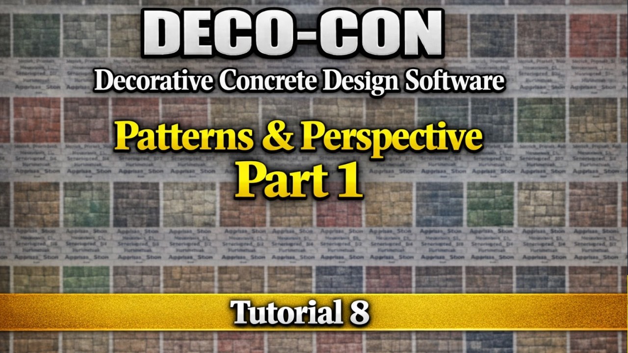 Decorative Concrete Design Training Tutorial 8 Learning Perspective part 1