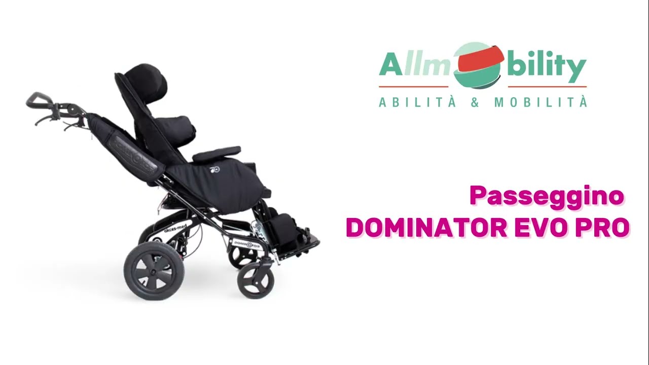 Passeggino posturale Dominator | Regolazioni avanzate e massimo supporto per disabilità motorie