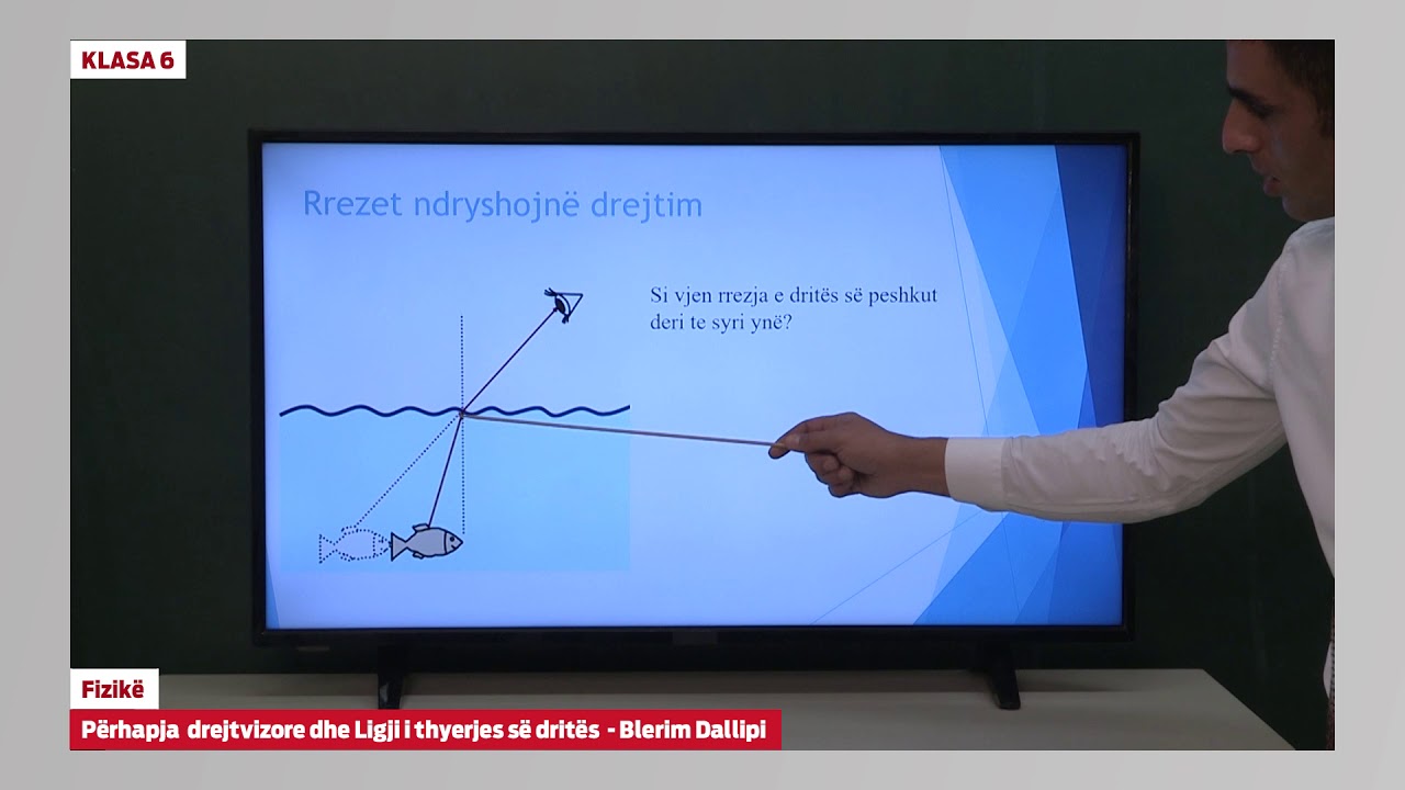 e Mesimi Klasa 6 - 6041 Fizikë - Përhapja drejtvizore dhe ligji i thyerjes së dritës