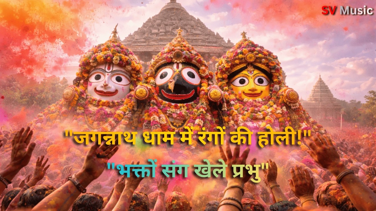 जगन्नाथ मंदिर में रंगों की होली | भक्तों संग खेले प्रभु | जगन्नाथ होली उत्सव 2026 #holi #bhajan