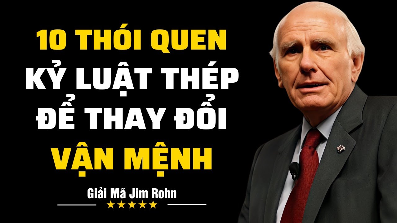 10 Thói Quen Kỷ Luật Thép Để Thay Đổi Vận Mệnh | Giải Mã Jim Rohn