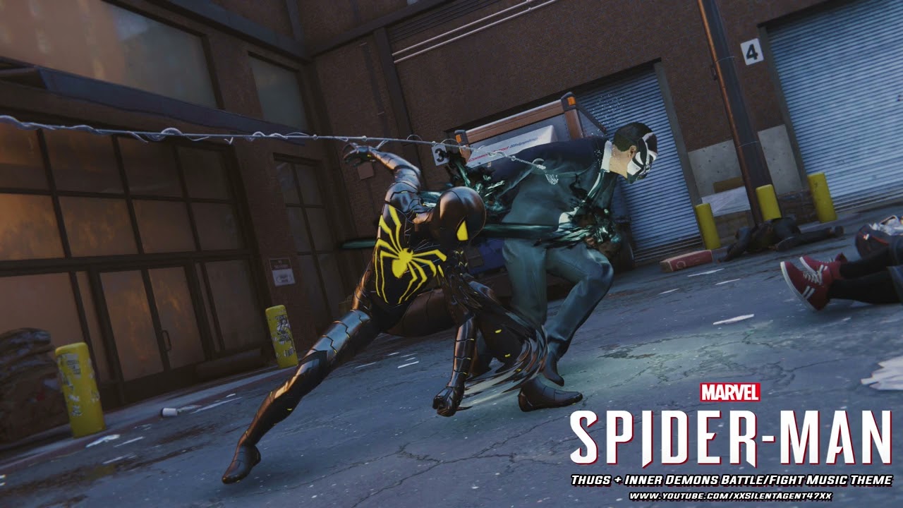 Marvel's Spider Man (PS4) - Thugs + Inner Demons Drug Deal Battle Fight Music Theme