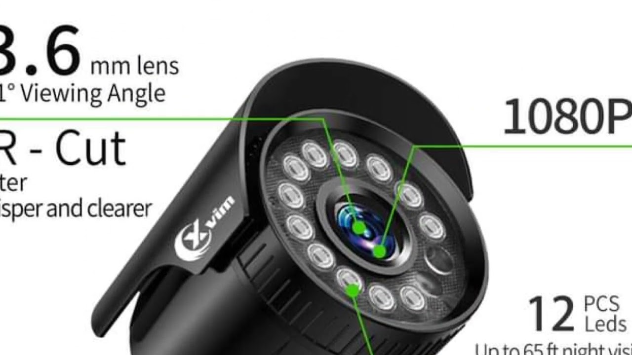 Security Camera System For Home XVIM 8CH 1080P HDMI DVR Outdoor Night Vision 1920TVL