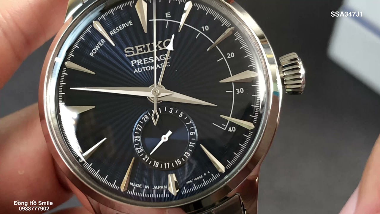 [Tuyệt Đỉnh] Seiko SSA347J1 Presage Cocktail Power Reserve Blue Moon | Đồng Hồ Smile 0933777902