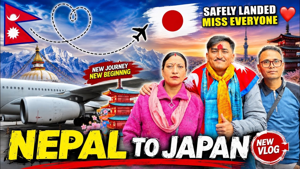 Finally Nepal To Japan 🇯🇵 || Thai Airline || First Day Tokyo City🥹