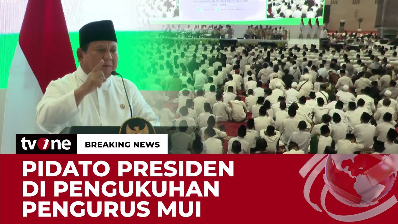[FULL] Pidato Presiden Pabowo di Pengukuhan Pengurus MUI 2025-2030 | Breaking News
