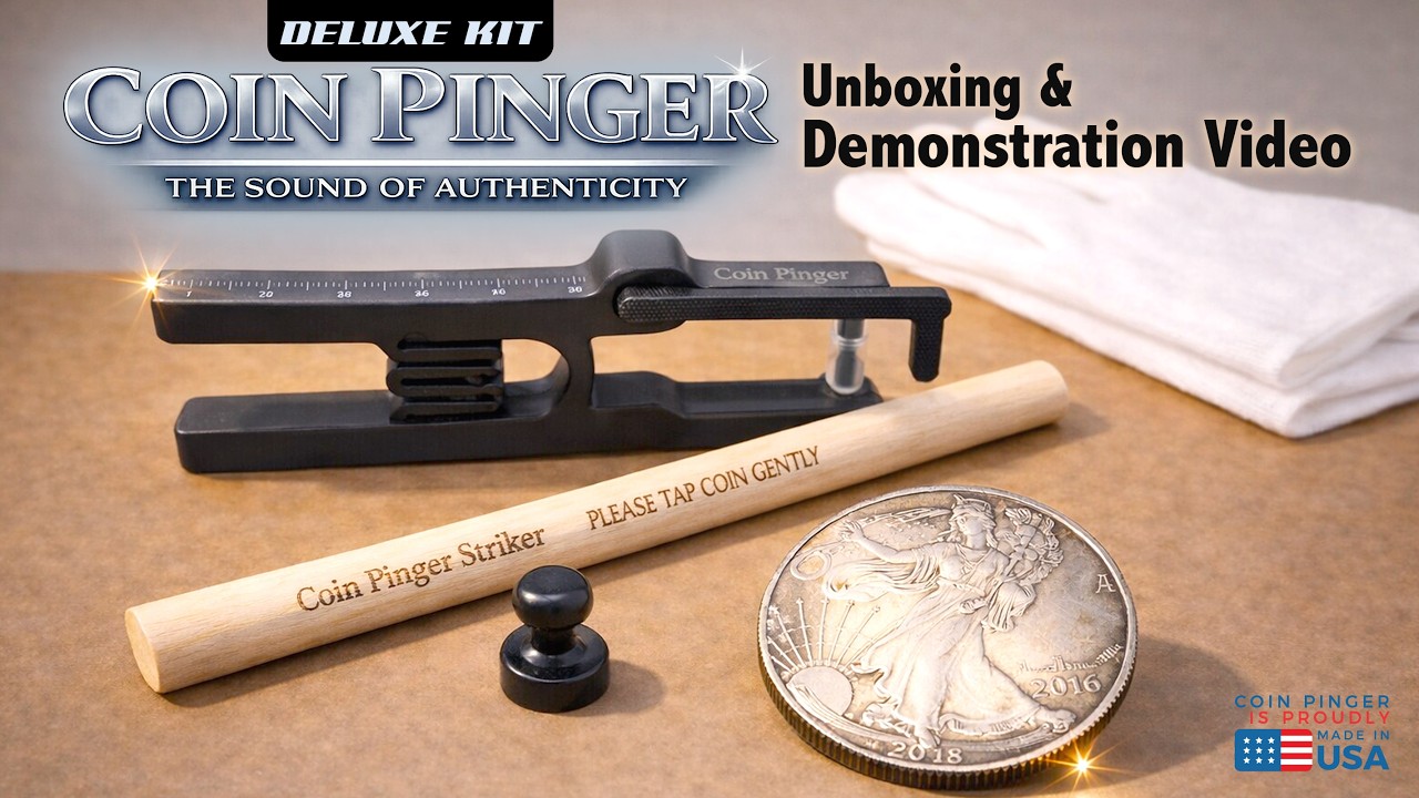The Coin Pinger Deluxe Kit Unboxing & Demo – Gold & Silver Bullion Acoustic Resonance Ring Test Tool