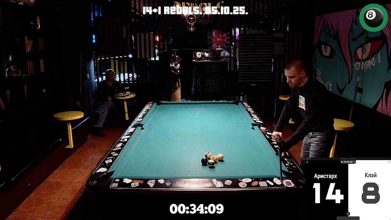 Straight Pool Rebels. 05.10.25. Pool Club