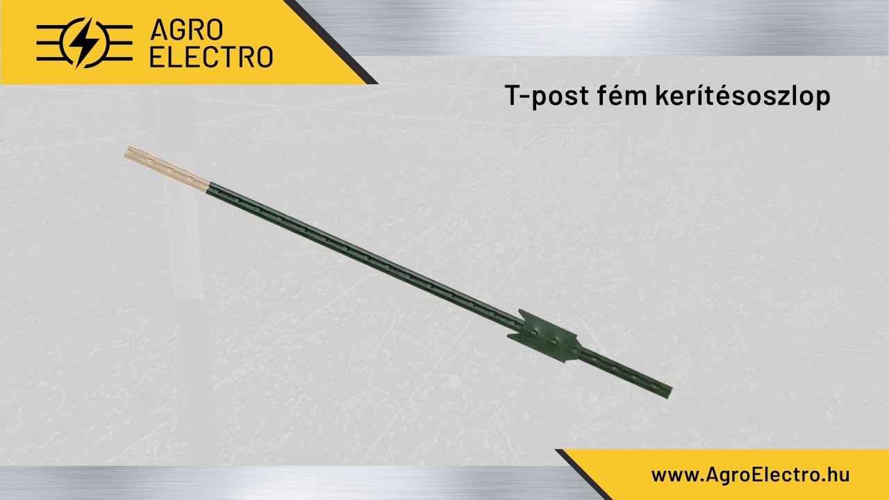 T-post fém kerítésoszlop
