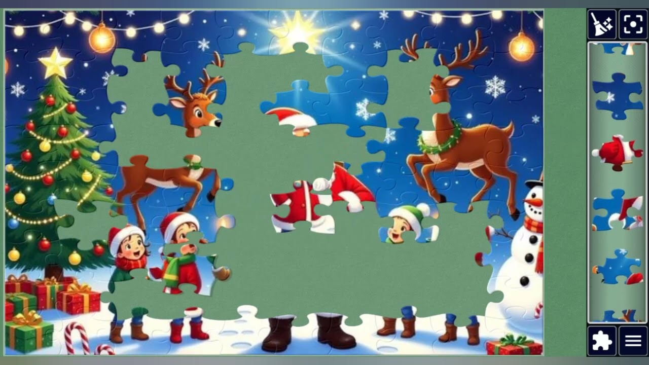 Cheerful Merry Christmas 🎄 🎁 🧩//joyful jigsaw puzzle game🧩//@jigsawpuzzle45