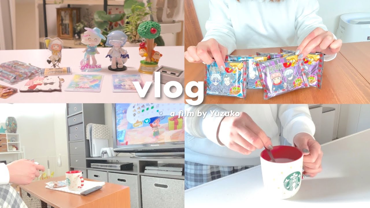 vlog｜オタ活はじめました🦄ポップマート,呪術廻戦マンチョコ2など色々開封✂️