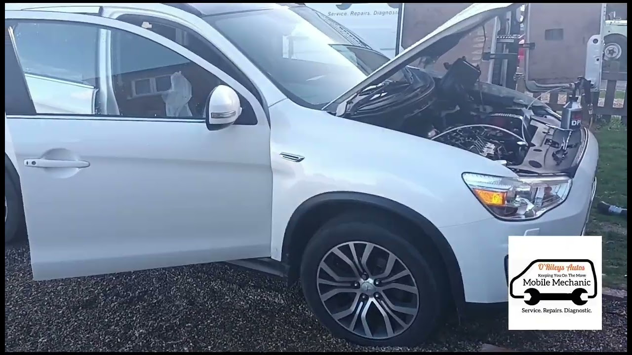 Mitsubishi ASX 2.3 P2454 DPF Pressure Sensor P1298 VGT System. Boost Leak & DPF Cleaning