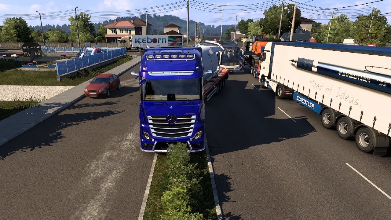 ETS2 Bulgaria, to Kozloduy City with Mercedes Benz at Full Speed