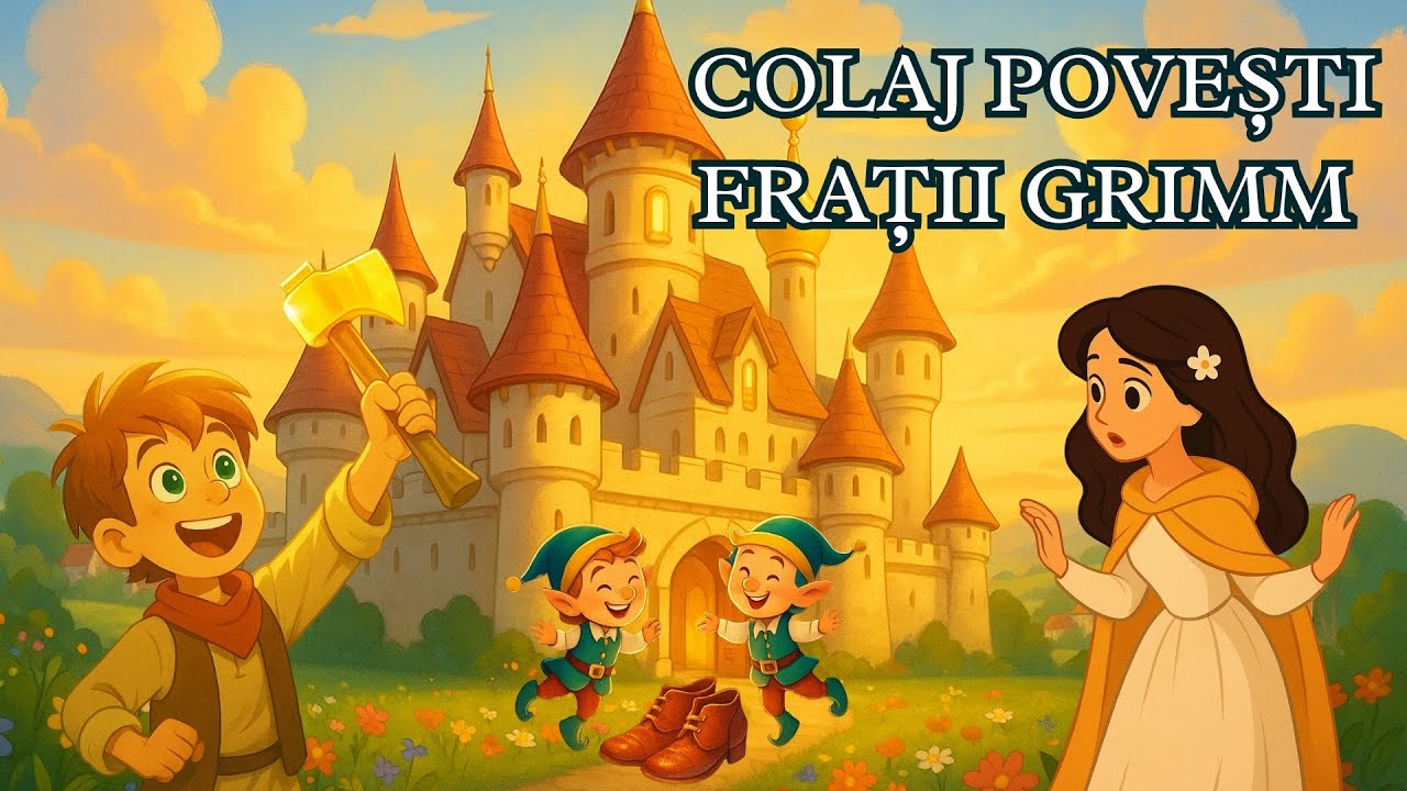 COLAJ MAGIC CU POVEȘTI DE FRAȚII GRIMM - povești pentru copii