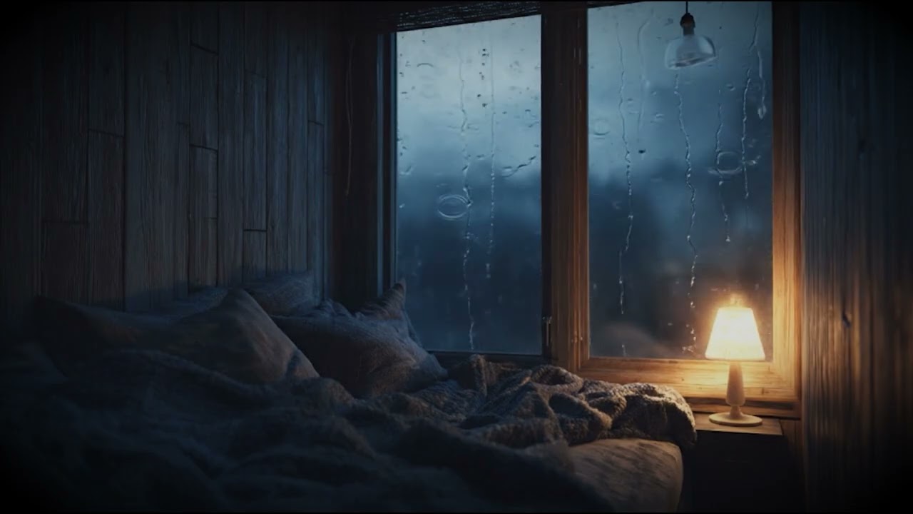 Rain on Window at Night 🌧️ 10 Hours of Relaxing Rain Sounds for Sleep, Insomnia & Anxiety Relief