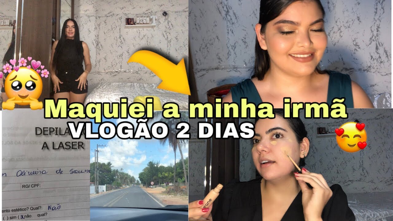 VLOG 2 DIAS COMIGO-maquiei a minha irmã para evento-arrume-se comigo completão-dia de autocuidado-🩷✨