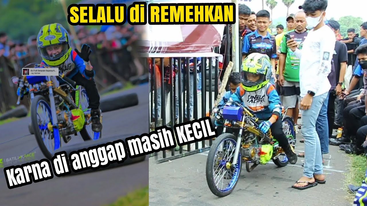 wow Akbar bocah ajaib pake gaya balap Thailand 🤩