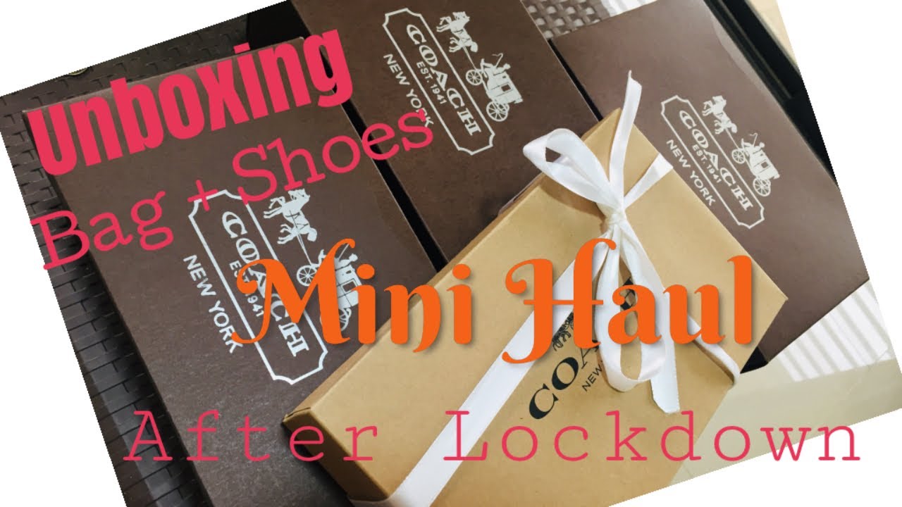 Unboxing Coach Flats Shoes and Crossbody Bag | Lockdown | Mini Haul