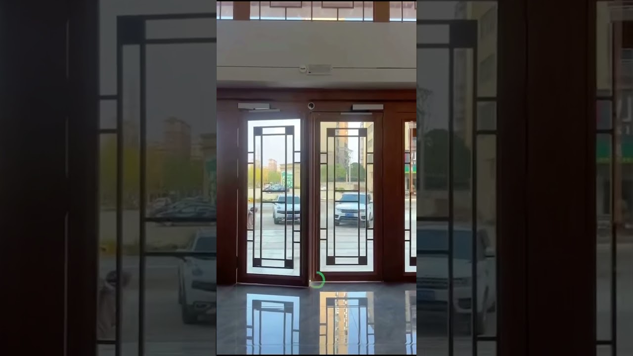 Pedestrian Image safety sensor match with automatic double swing door operators ,
