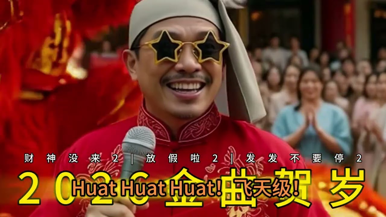 6★.黄明志风格 2026新年歌曲03 | 🔥 ③《Huat Huat 不要停！》（最像黄明志：喊、跳、吵、喜庆、舞曲）· 爆笑舞曲 × 新年 EDM × Huat Huat喊麦