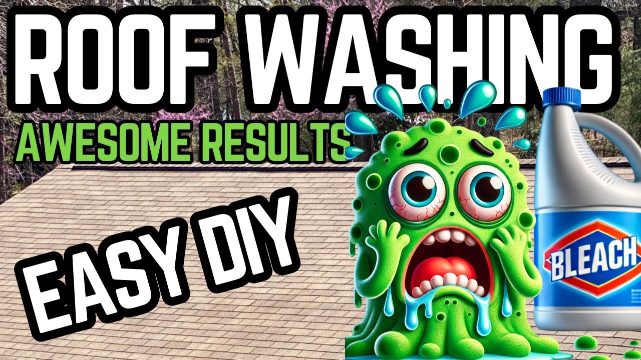 Roof Washing Made Easy! | DIY Black Algae Removal That Works
