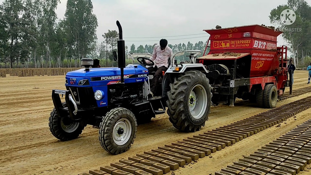 BMM Brick Making Machine Powertrac EURO- 55 NEXT. BMM, ईट बनाने वाली मशीन पावर्ट्रक EURO- 55 NEXT.