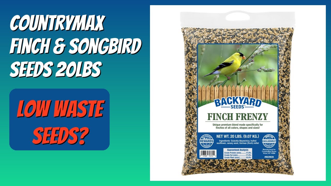 REVIEW (2026): CountryMax Finch & Songbird Seeds 20lbs. Features