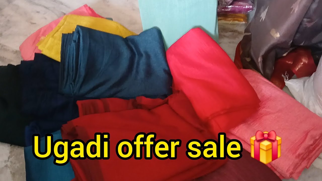 Ugadi offer vichitra silk cut pieces for sale 