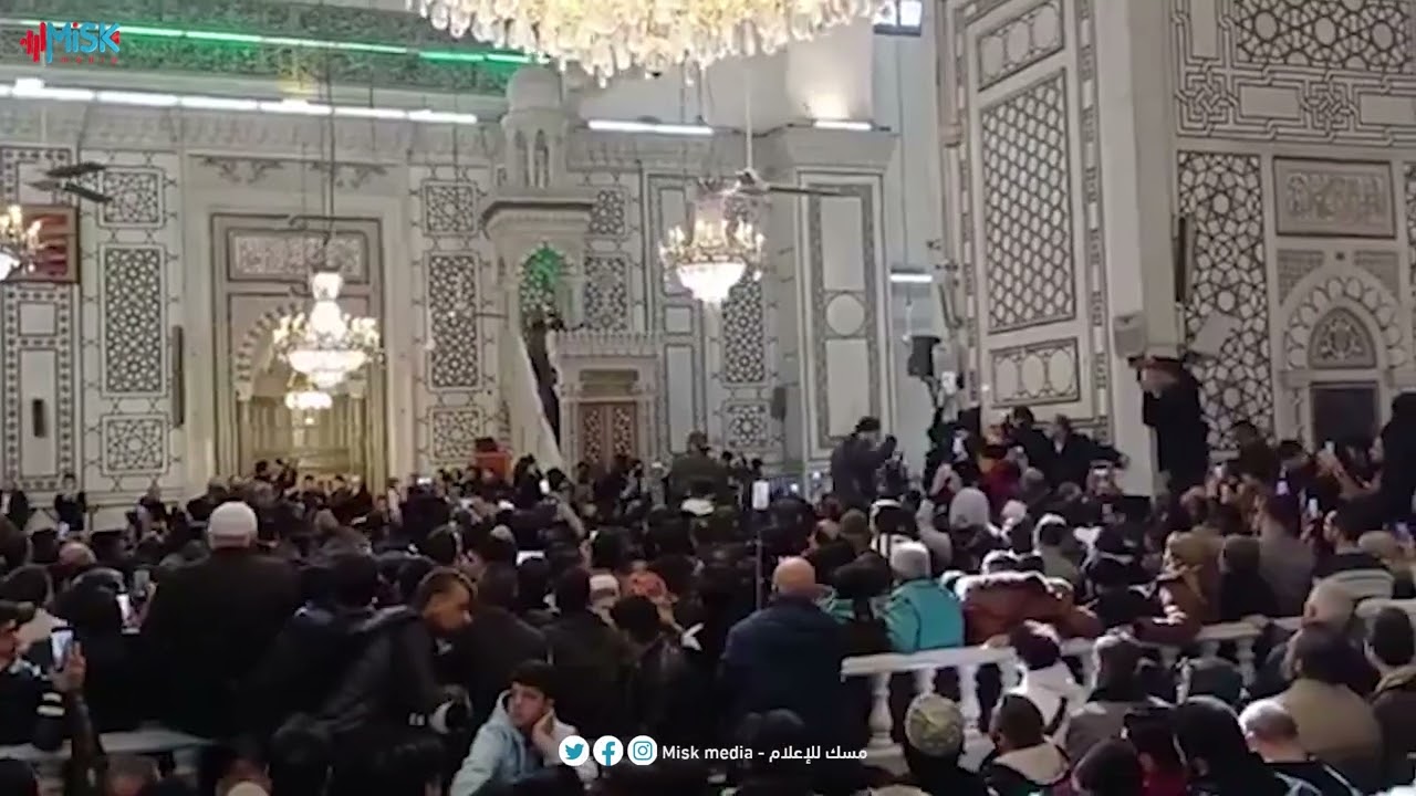 #متداول| من خطبة رئيس حكومة تصريف الأعمال السورية محمد البشير في المسجد الأموي في دمشق