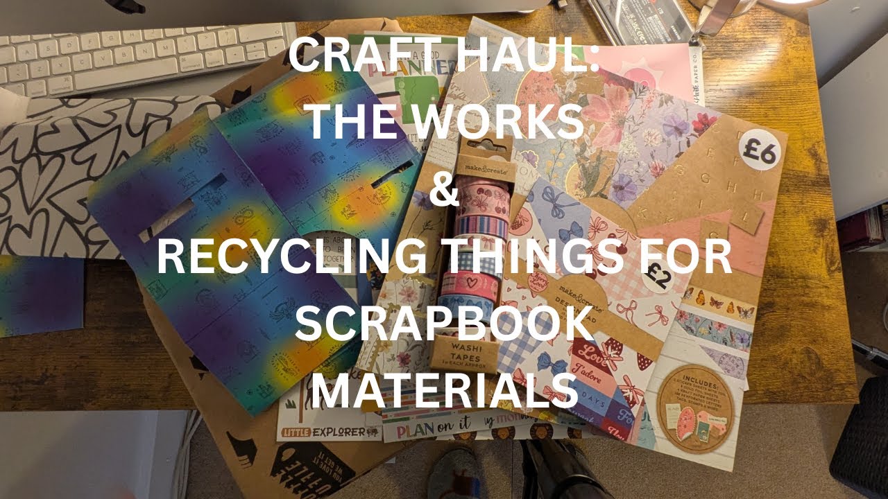Craft Supplies Haul: The Works and Papermaze. Recycling bits into craft supplies