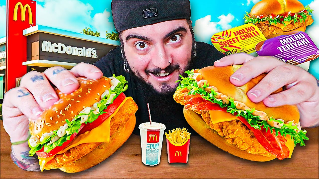 PROVANDO as NOVIDADES do MCDONALD'S em PORTUGAL! Greek Tzatziki, Japanese Sweet Chilli e Miami Bacon