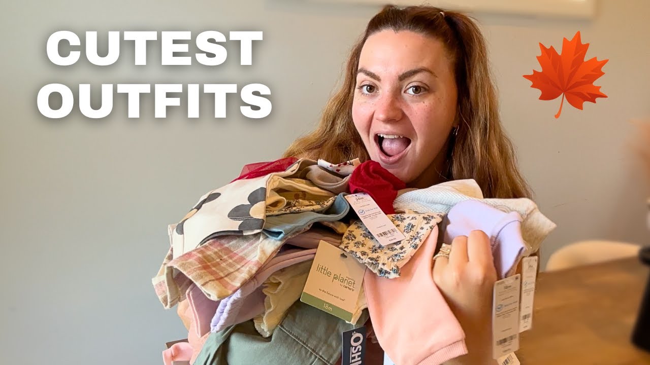 HUGE Baby Girl Fall Clothes Haul | Carters Baby Outfits 👶🏼