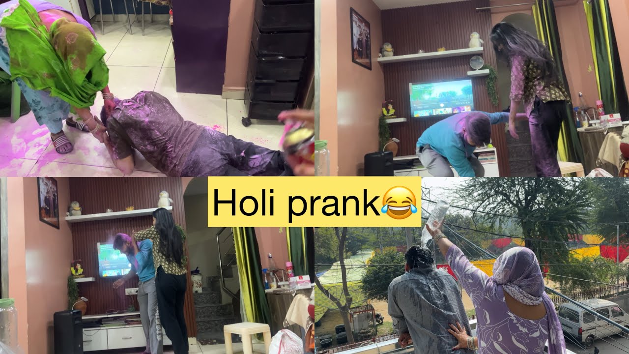 Holi Prank 😂 | Hritik Kangra | Family Vlog | Holi Prank with family 