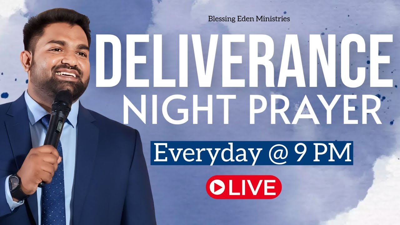 🔴 LIVE Healing Deliverance Prayer||Blessing Eden ministries || Tamil Christian Night Prayer||Day-18