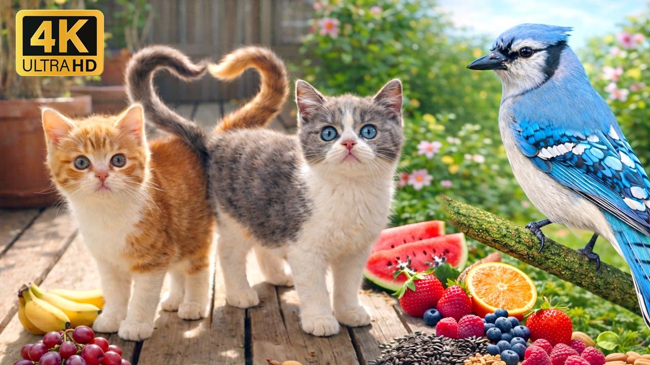 🔥 Pets Can’t Look Away 😺🐶🐦 Giant Colorful Birds & Treats | Ultimate Pet TV 4K HDR