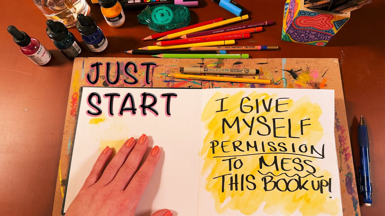 Sart a New Sketchbook with Me (low pressure & cozy)